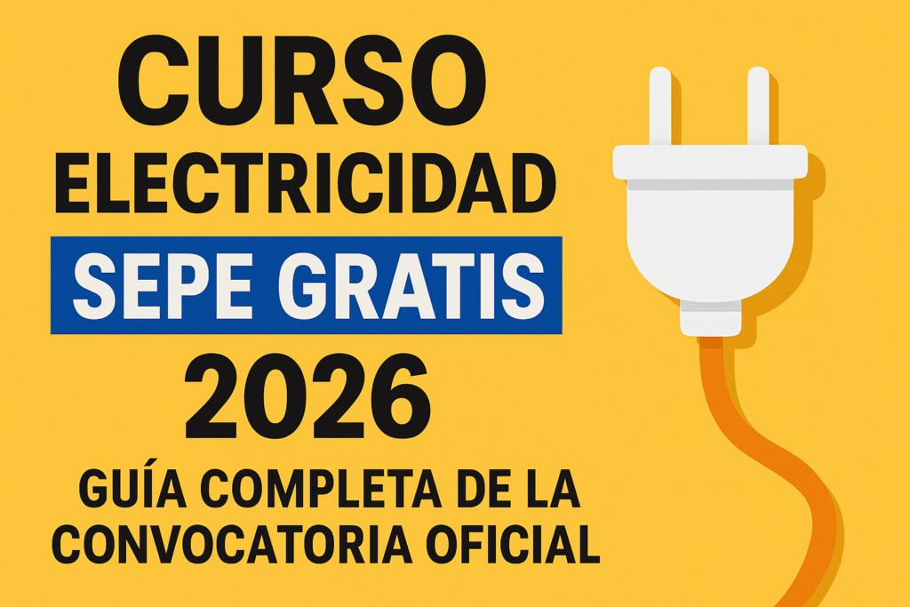 Curso Electricidad SEPE Gratis 2026: Guía Completa de la Co
