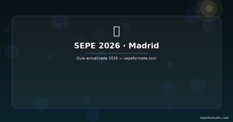 Cómo apuntarse a cursos SEPE en Madrid: guía práctica paso a paso ...