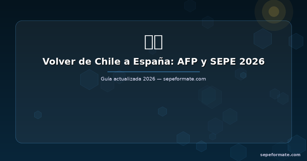 Volver de Chile a España: AFP, Seguro de Cesantía y SEPE en 2026