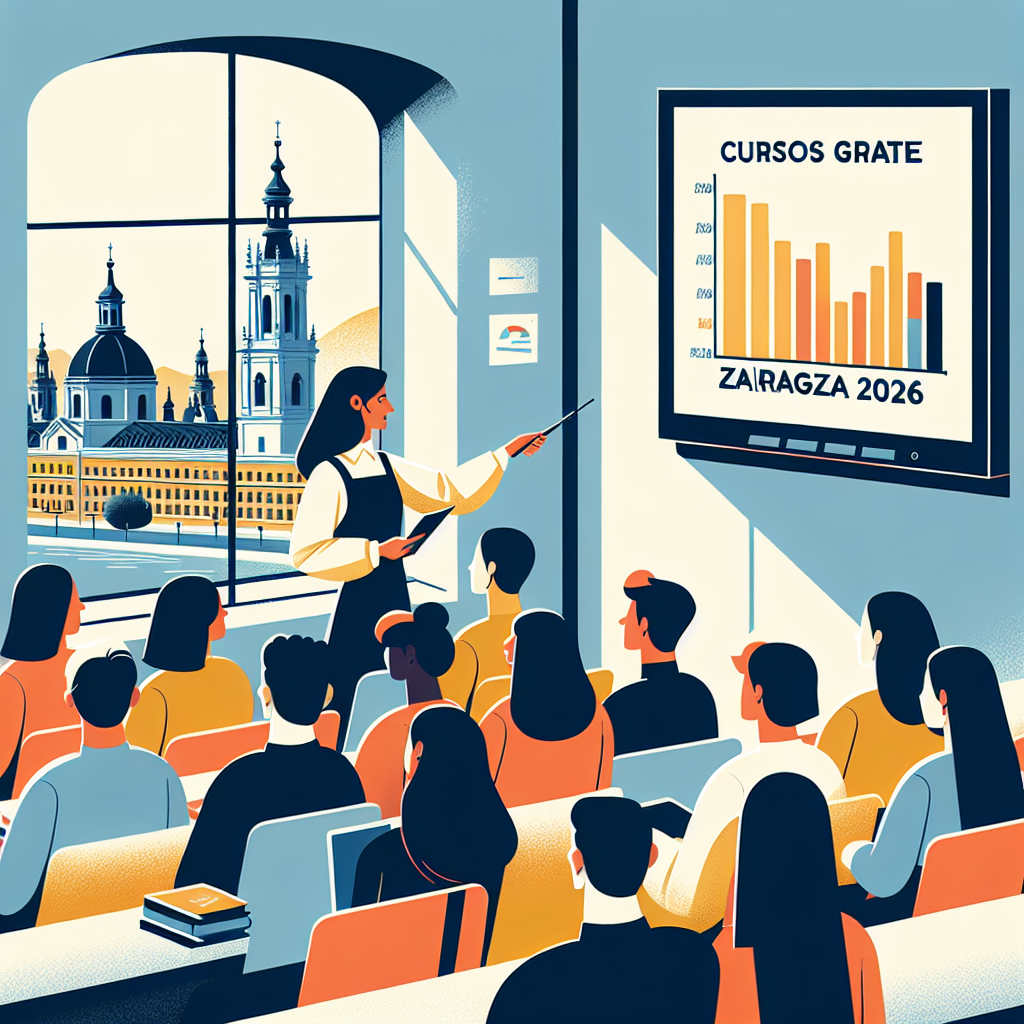 Cursos SEPE gratis Zaragoza 2026 estudiantes en aula del INAEM formación