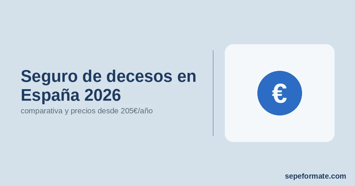 Seguro de decesos en España 2026: comparativa y precios desde 205€/año