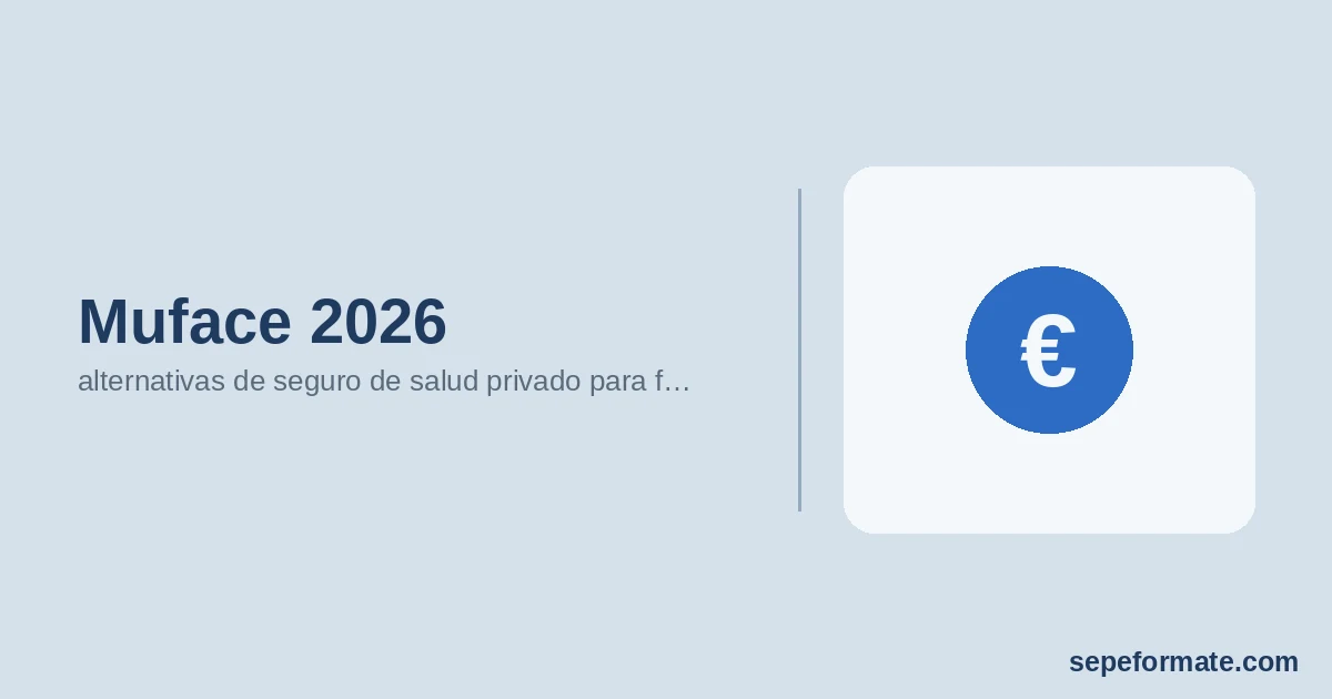 Muface 2026: alternativas de seguro de salud privado para funcionarios