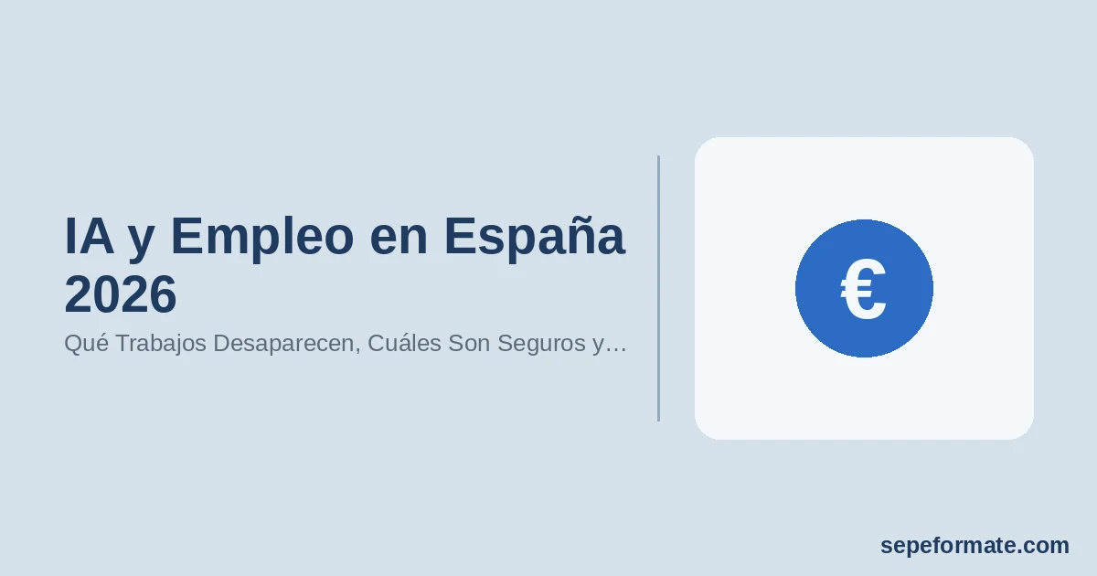 IA y Empleo en España 2026 - Qué Trabajos Desaparecen, Cuáles Son Seguros y… | SEPEformate.com