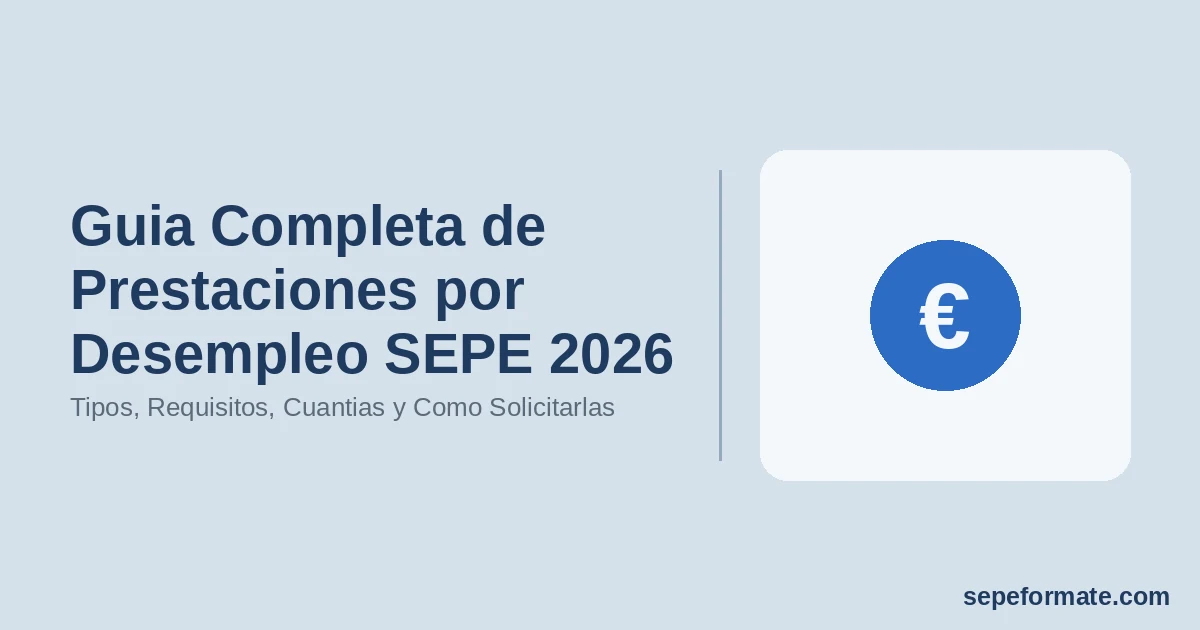 Guia Completa de Prestaciones por Desempleo SEPE 2026: Tipos, Requisitos, Cuantias y Como Solicitarlas
